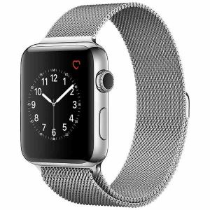 アップル(Apple)　MNU02J／A　Apple　Watch　Series　2　42mm　ステンレススチールケースとミラネーゼループ
