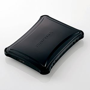 エレコム　ELP-ZS010UBK　ZEROSHOCKハードディスク　1TB　ブラック