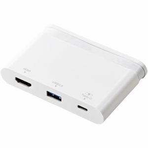 エレコム USB Type-C接続モバイルドッキングステーション Power Delivery対応 DST-C06WH ホワイト