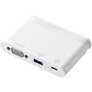 エレコム USB Type-C接続モバイルドッキングステーション Power Delivery対応 DST-C07WH ホワイト