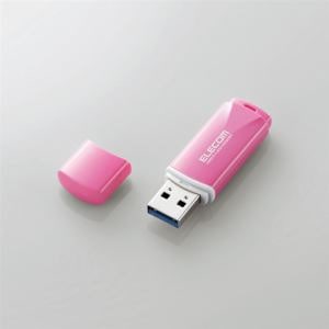 【推奨品】エレコム MF-HTU3B032GPN キャップ式USB3.2 Gen1メモリ ピンク 32GB
