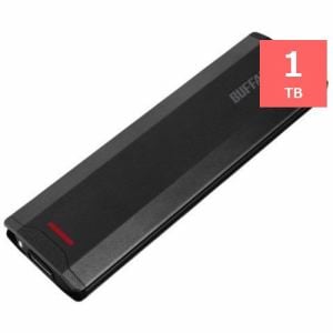BUFFALO SSD-PH1.0U3-BC 外付けSSD  1TB 黒色