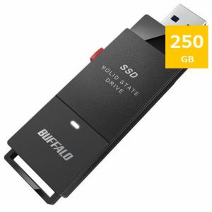 BUFFALO SSD-PUT250U3-BKC 外付けSSD  250GB 黒色