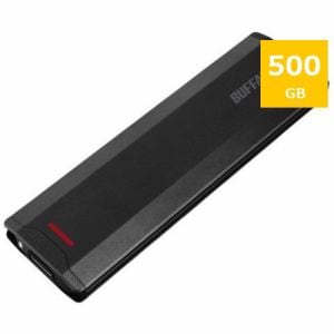 BUFFALO SSD-PH500U3-BC 外付けSSD  500GB 黒色