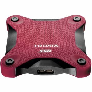 アイ・オー・データ機器 SSPHUA500RB 外付けSSD 500GB ワインレッド