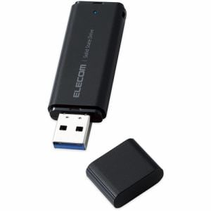 【推奨品】エレコム ESD-EMC0500GBK 外付けSSD／ポータブル／USB3.2(Gen1)対応／小型／キャップ式／500GB／ブラック