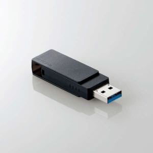 エレコム　MF-RMU3B064GBK　キャップ回転式USBメモリ(ブラック)　MFRMU3B064GBK