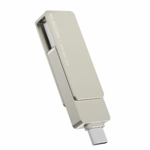 エレコム　ESD-EPA1000GSV　外付けポータブルSSD　1TB　USB　Type　C　／　USB-A　両対応　PCタブレット対応　シルバー