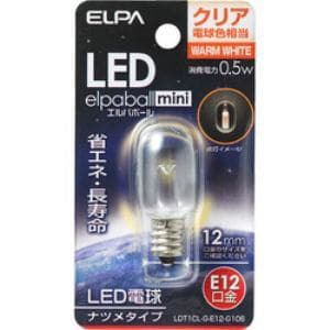ELPA　LDT1CL-G-E12-G106　LEDナツメ球　E12　クリア電球色