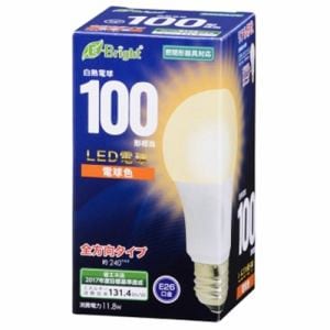 オーム電機 LDA12L-G AG22 LED電球 100形相当 E26 電球色 全方向 密閉器具対応