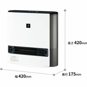 シャープ HX-RK12 加湿セラミックファンヒーター 1200W ホワイト 