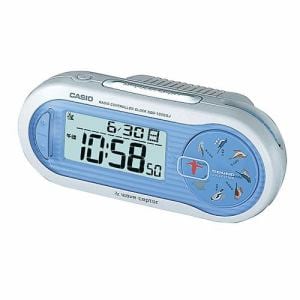 カシオ SQD-1000SJ-2JF 置時計 ブルー 電波アラームクロック