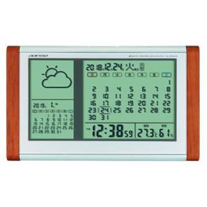 アデッソ　TB-834　カレンダー天気電波時計