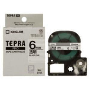 透明ラベルテープ 「テプラPRO」(透明テープ／黒文字／6MM幅) ST6K