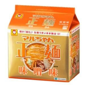 東洋水産　マルちゃん正麺　味噌味　5食パック