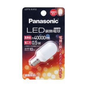パナソニック　LDT1LGE12　LED電球　(装飾電球T形・全光束10lm/電球色相当・口金E12)