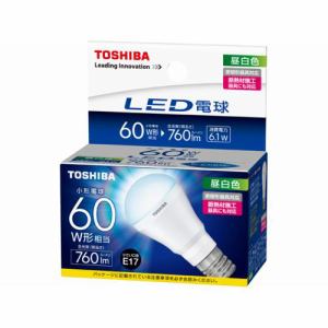 東芝 LDA6N-H-E17／S／60W LED電球 E17口金 昼白色 760lm