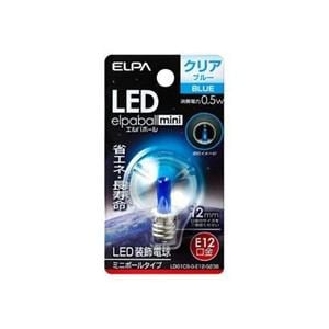 ELPA　LDG1CB-G-E12-G238　LED電球G30E12　青色