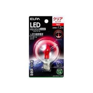 ELPA　LDG1CR-G-E17-G262　LED電球G50E17　赤色