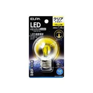 ELPA　LDG1CY-G-G274　LED電球G50E26　黄色