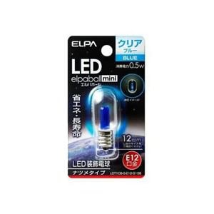 ELPA　LDT1CB-G-E12-G108　LED電球ナツメE12　青色