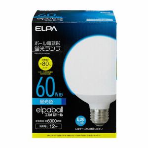 ELPA EFG15ED／12-G061 電球形蛍光灯G形 60W形