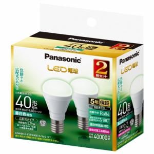 パナソニック　LDA4NGE17K40ESW22T　LED電球　3.9W　2個セット（昼白色相当）