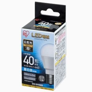【クリックでお店のこの商品のページへ】アイリスオーヤマ LDA4N-G-E17-4T5 LED電球 小形電球形 440lm(昼白色相当) ECOHILUX