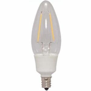 アイリスオーヤマ LDC2L-G-E12-FC LEDフィラメント電球 E12 25W相当 非調光 シャンデリア球 クリアタイプ 電球色