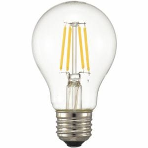 オーム電機 LDA4L／D C6 LED電球 フィラメント E26 40形相当 クリア 電球色 調光器対応