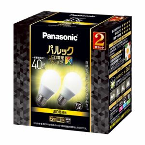パナソニック　LDA5WWDGSZ42T　LED電球プレミアX　E26　40形相当　温白色相当　全方向タイプ　2個セット