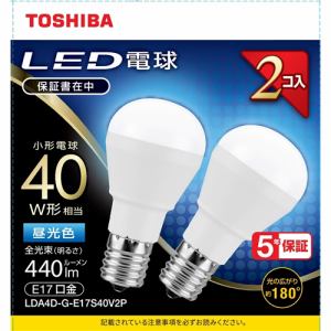 東芝 LDA4D-G-E17S40V2P LED電球 小形電球形