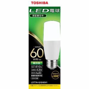 東芝　LDT7N-G／S／60V1　一般電球形LED電球　60W形相当　配光角300°　E26口金　昼白色