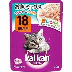 マースジャパンリミテッド kal kan 18歳から お魚ミックス ゼリー仕立て 総合栄養食 70g