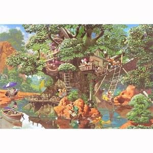 テンヨー ジグソーパズル ディズニー ふしぎの森のツリーハウス 1000ピース ヤマダウェブコム
