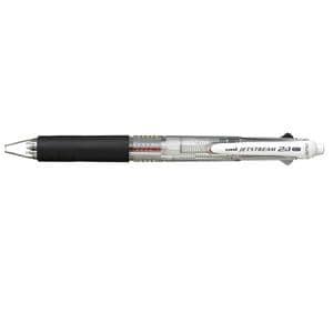 三菱鉛筆 MSXE3-500-07CL ジェットストリーム 多機能ペン2＆1 0.7mm 透明 ボールペン(黒・赤)＋シャーペン
