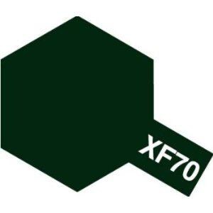 タミヤ タミヤカラー アクリルミニXF70暗緑色2