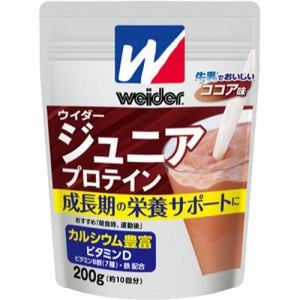 森永（MORINAGA）　ウイダー　ジュニアプロテイン　ココア味　(200g)　【栄養補助】