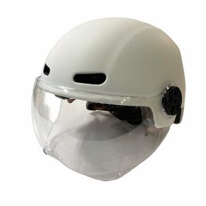 TOP　カジュアルSGヘルメットSLD　シールド付き　オフホワイト