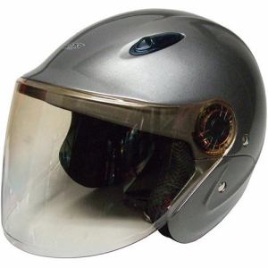 石野商会　ヘルメットMAX207XL-22　XLセミジェットヘルメット　チタン