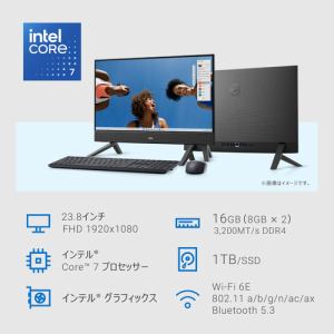 DELL AI77T-EHHBB デスクトップパソコン Inspiron 24 5430 オールインワン ダークシャドウグレー | ヤマダウェブコム