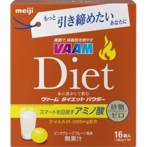 明治（Meiji）　ヴァーム　ダイエット　パウダー　ピンクグレープフルーツ風味　(6g×16袋入)　【健康食品】