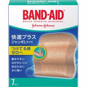 ジョンソン・エンド・ジョンソン（Johnson　&　Johnson）　バンドエイド　快適プラス　ジャンボLサイズ　(7枚入)　【医療機器】