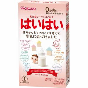【クリックで詳細表示】和光堂(WAKODO) レーベンスミルク はいはい スティックパック (13g×10本) 【ベビー・ミルク】