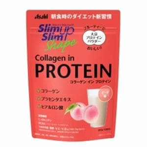 アサヒグループ食品  スリムアップスリムシェイプ コラーゲンインプロテイン  225g(15回分) ピーチ味