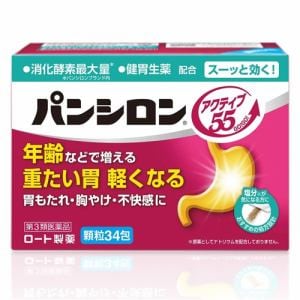【第3類医薬品】ロート製薬 パンシロン アクティブ55 (34包)