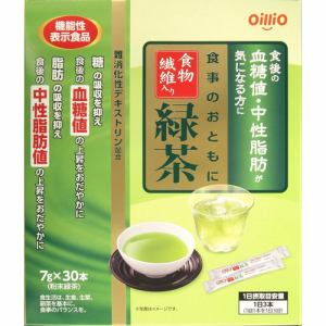 日清オイリオ  機能性表示食品食事のおともに食物繊維入り緑茶  7g×30本