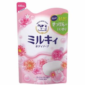 牛乳石鹸 ミルキィＢＳフローラルソープ詰替用４００ＭＬ ミルキィ