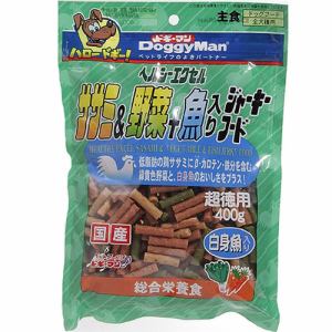 ドギーマンハヤシ ヘルシーエクセル ササミ＆野菜＋魚入りジャーキーフード ４００ｇ