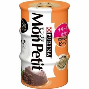ネスレ日本  モンプチ缶 ３Ｐ テリーヌ仕立て なめらかビーフ  ８５ｇ×３Ｐ